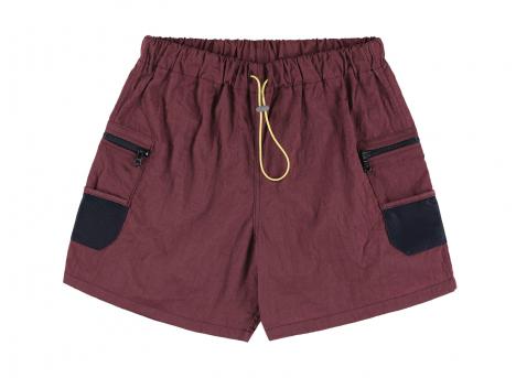 Howlin By Morrison Outer Shorts Grungy Japanese Nylon Twill Burgundy