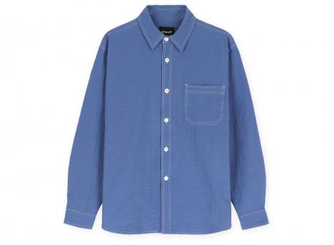 Howlin by Morrison Everyday Seersucker Shirt Blue