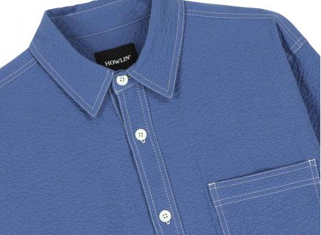 Howlin by Morrison Everyday Seersucker Shirt Blue