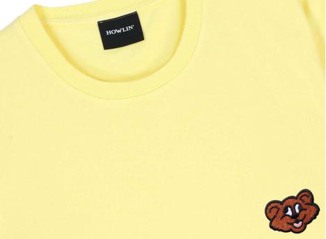 Howlin by Morrison Shaggy Bear Tshirt Soft Yellow