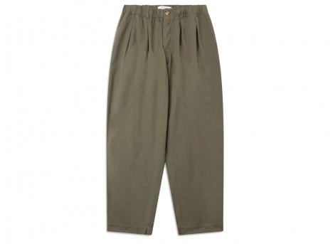 Kestin Clyde Pant Dark Olive Cotton Twill
