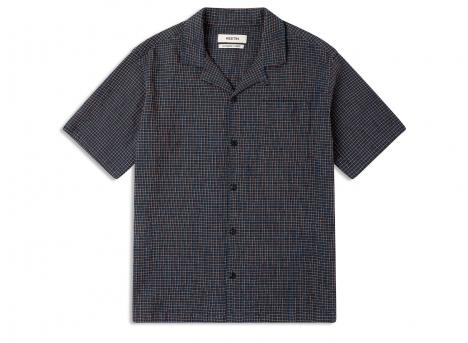 Kestin Crammond Shirt Navy Check Japanese Seersucker KHSH08SS26-05-NVC