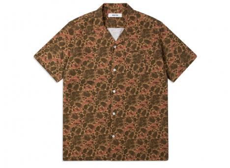 Kestin Crammond Shirt Olive Marble Print