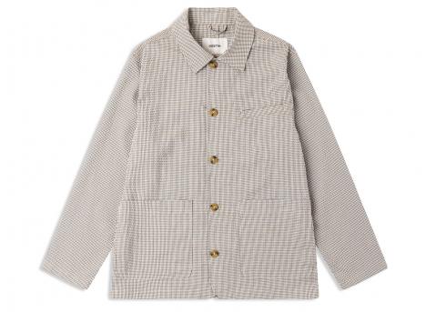 Kestin Huntly Jacket Ecru / Brown Gingham Seersucker KHOU01SS26-02-BRC