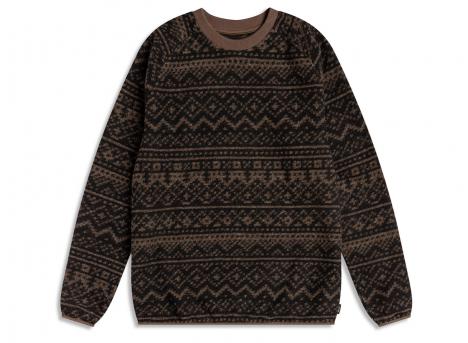 Kestin Junction Knitted Fairisle Sweat Peat / Black
