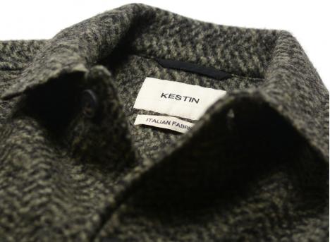 Kestin Ormiston Herringbone Wool Jacket Moss