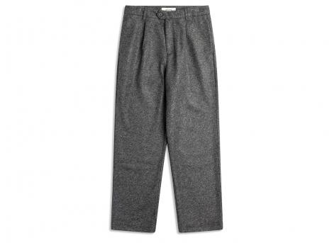 Kestin Wick Bonded Wool Mix Trouser Charcoal