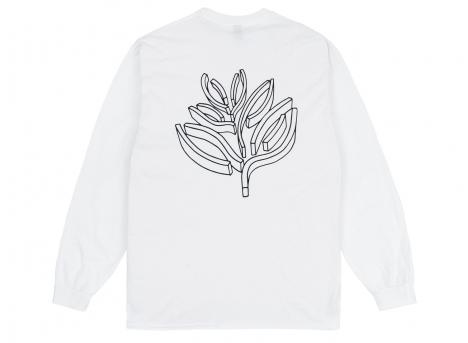 Magenta Brutalista LS Tee White