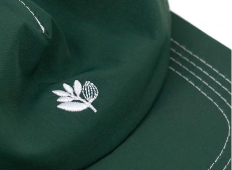 Magenta Plant Nylon Snapback Forest Green