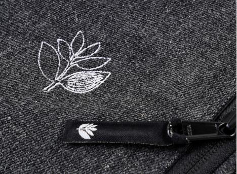 Magenta Square Pouch Bag Black Denim