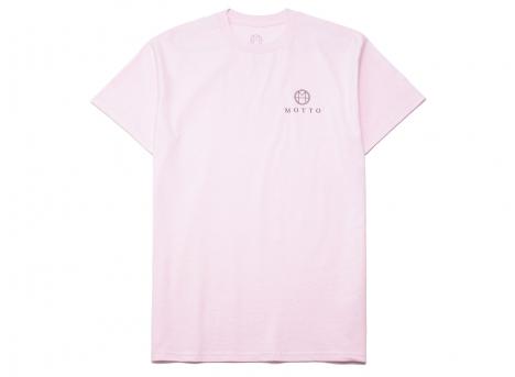 Motto Logo Tee Leopard Light Pink