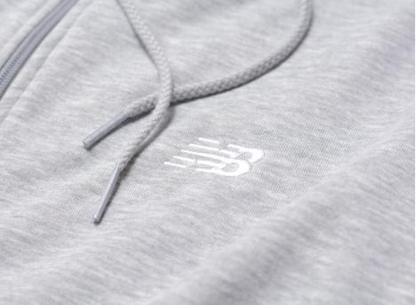 New Balance Sport Essential Fleece Zipped Hoodie Grey MJ41501