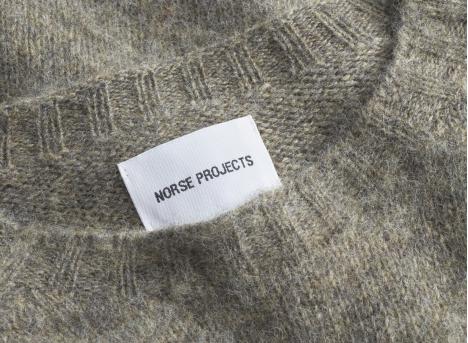 Norse Projects Birnir Brushed Lambswool Walnut