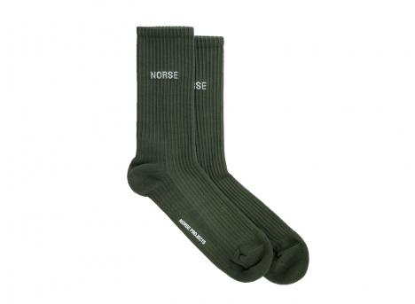 Norse Projects Bjarki Logo Forest Green