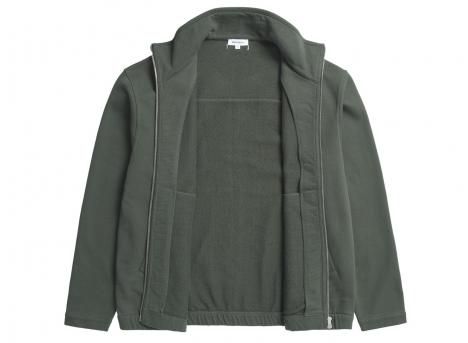 Norse Projects Bjorn Relaxed Organic Loopback Track Jacket Black Olive