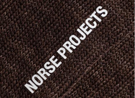 Norse Projects Bykle Heavy Cotton Twist Sock Delicioso Brown