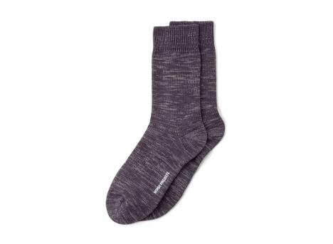 Norse Projects Bykle Heavy Cotton Twist Sock Vintage Violet