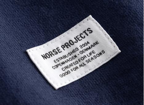 Norse Projects Elmelunde Organic Dry Cotton GMD Tshirt Workwear Blue