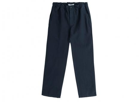 Norse Projects Ezra Relaxed Cotton Linen Trouser Dark Navy