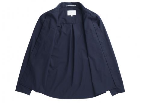 Norse Projects Hjalmer Solotex Twill Overshirt Dark Navy