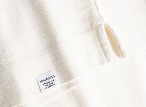 Norse Projects Isefjord Compact Cotton LS Polo Ecru