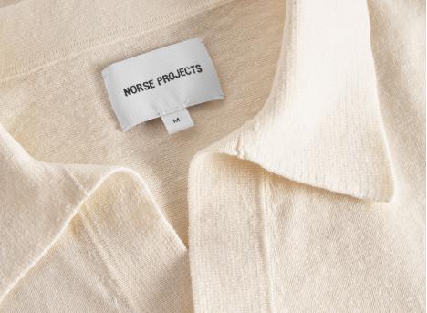 Norse Projects Leif Cotton Linen Polo Kit White