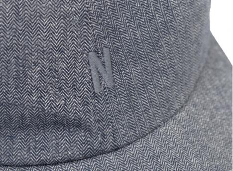 Norse Projects Mini Herringbone Twill 6-Panel Cap Dark Navy