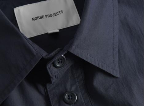 Norse Projects Silas Tech Poplin Shirt 2.0 Dark Navy