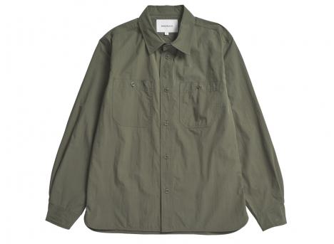Norse Projects Silas Tech Poplin Shirt 2.0 Ivy Green