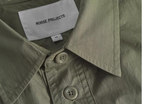 Norse Projects Silas Tech Poplin Shirt 2.0 Ivy Green