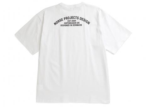 Norse Projects Snekkersten Organic Arch Print Tshirt White