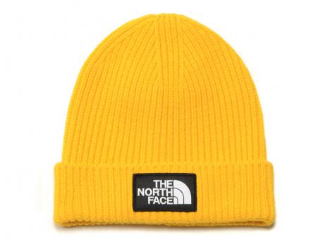 The North Face Logo Box Cuff Beanie Summit Gold