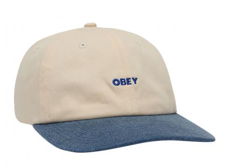Obey 2 Tone Bold 6 Panel Strapback Unbleached / Multi 100580411