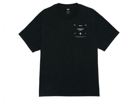 Obey Around The Globe Pigment Tee True Vintage Black 167924096