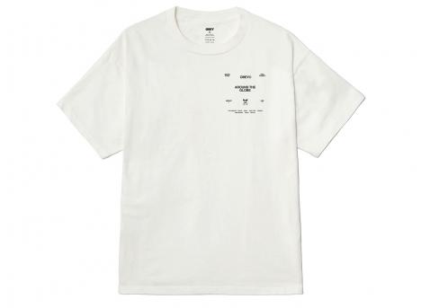 Obey Around The Globe Pigment Tee Vintage White 167924096