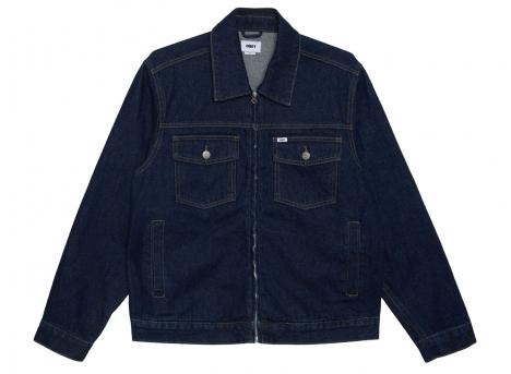 Obey Base Trucker Jacket Rinse Indigo 121800615