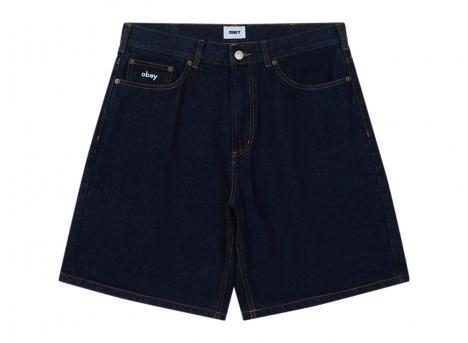 Obey Bigwig Baggy Denim Short Rinse Indigo 172100090