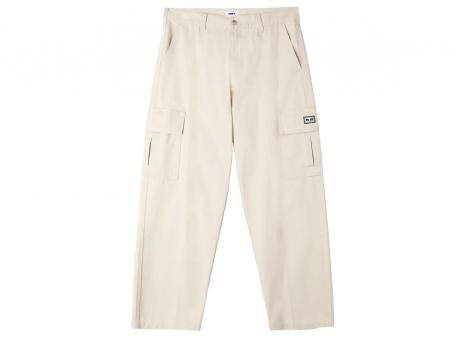 Obey Bigwig Baggy Twill Cargo Pant Silver Grey