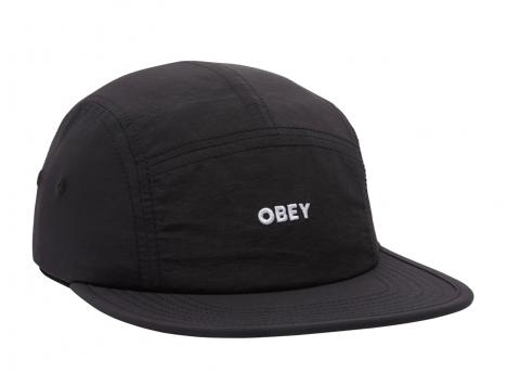 Obey Bold Nylon Camp Cap Black 100490129