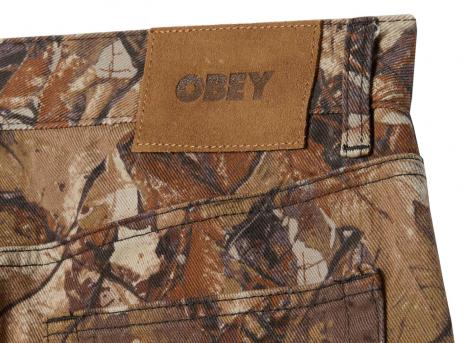 Obey Classic Baggy Denim Fence Camo Multi 142010109