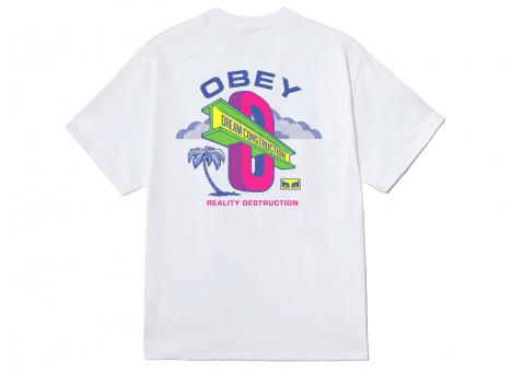 Obey Dream Construction Tee White 165264137