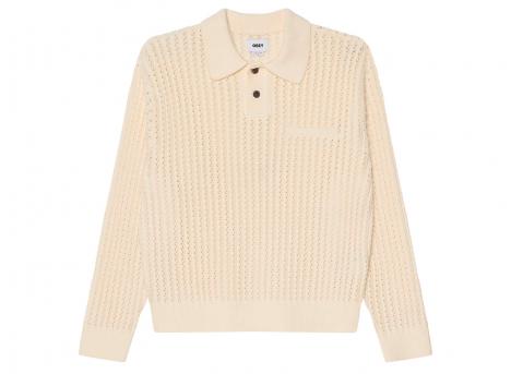 Obey Duane Polo Sweater Natural 151000112