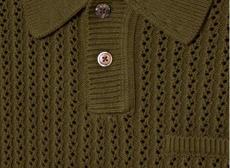 Obey Duane Polo Sweater Tea Leaf 151000112