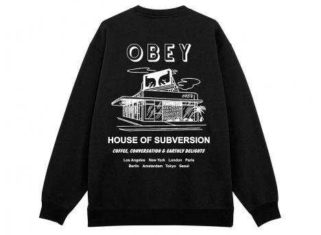 Obey House Of Subversion Crew Black 112864195