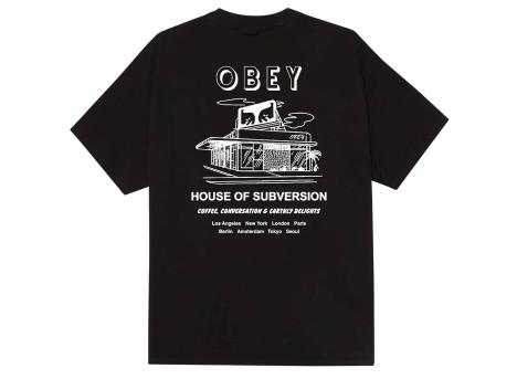 Obey House Of Subversion Tshirt Black 165264195