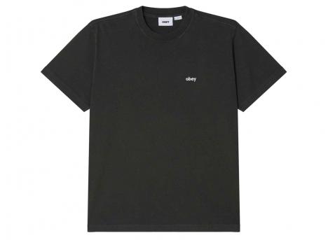 Obey Lowercase Pigment Tee Pigment Pirate Black 131080353