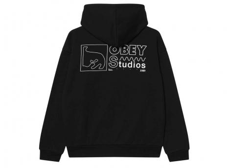 Obey Nico Extra Heavy Hood Black 112470255