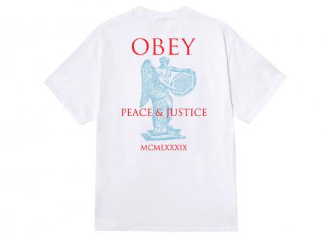 Obey Peace & Justice Statue Tshirt White 165264238