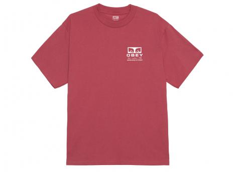 Obey Permission Tshirt Mineral Red 165264087