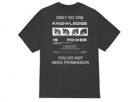 Obey Permission Tshirt Vintage Black 165264087
